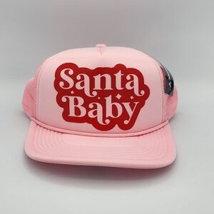 Pink 'Santa Baby' Trucker Hat
